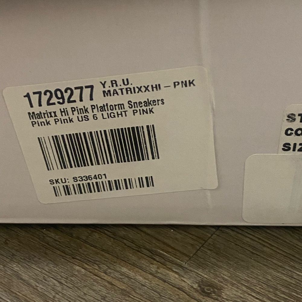 NIB YRU Matrixx Pink Glitter Platform Sneakers - Picture 9 of 9